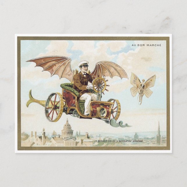 Au Bon Marche' 1900 Palais Victorian Postcard (Front)