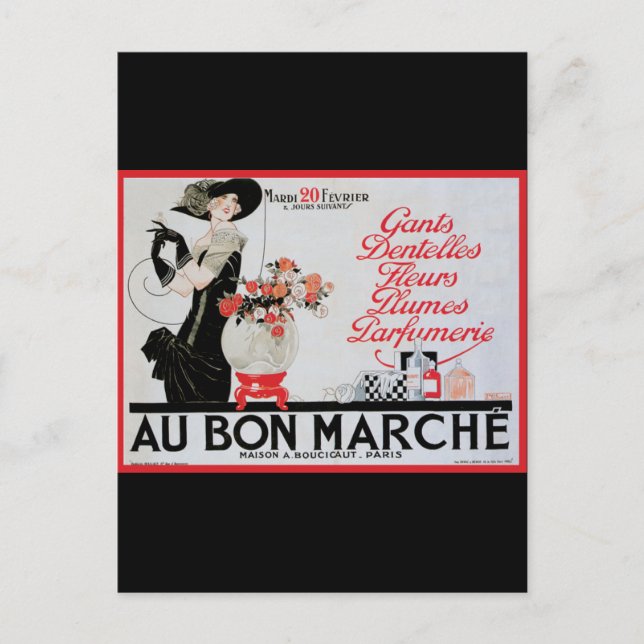 Au Bon Marche Postcard (Front)