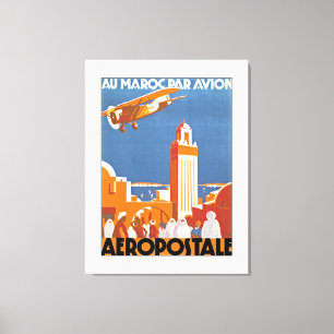 Au Maroc Par Avion - L Canvas Print
