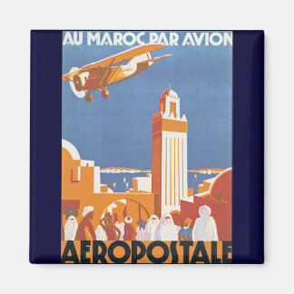 Au Maroc Par Avion Magnet
