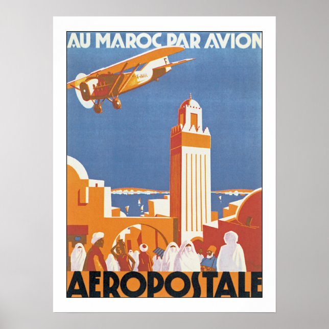Au Maroc Par Avion Poster (Front)