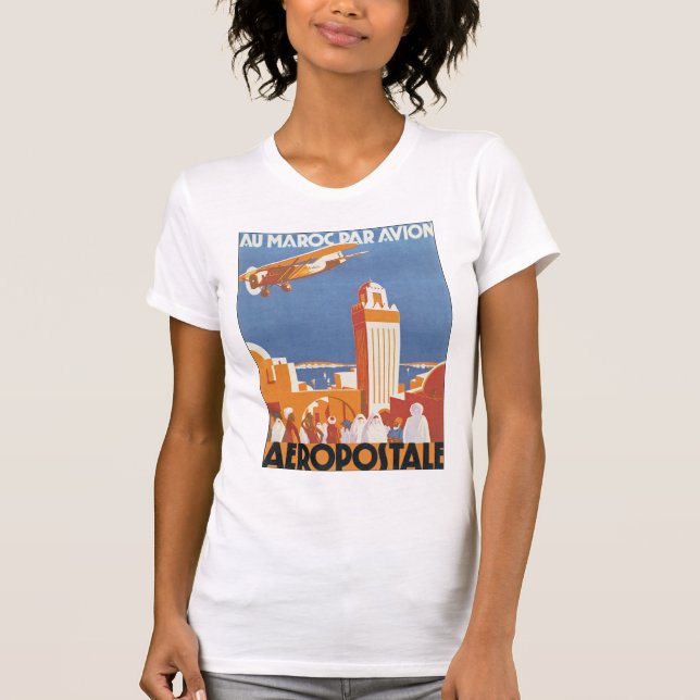 Au Maroc Par Avion T-Shirt (Front)