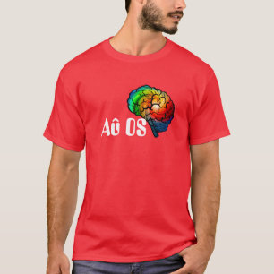 Au OS Autistic Pride Rainbow Brain T-Shirt