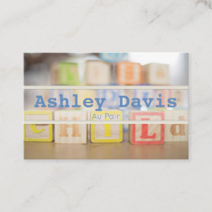 Au Pair business cards