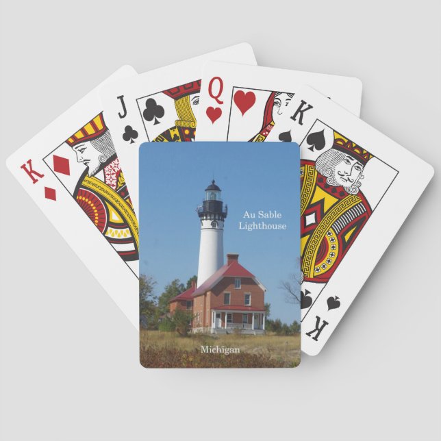 Au Sable Lighthouse playing cards (Back)