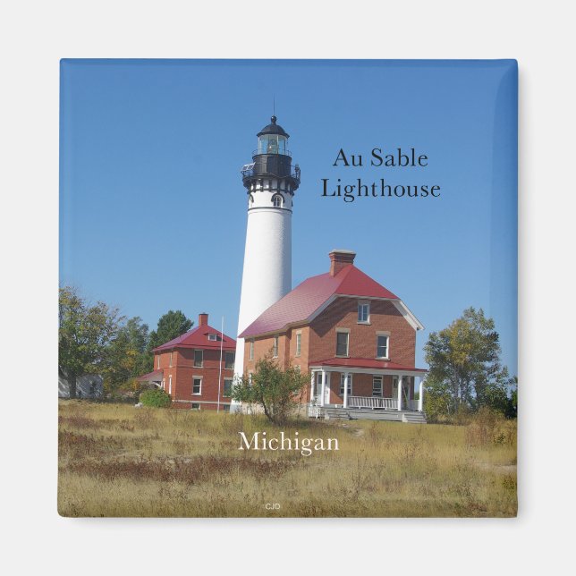 Au Sable Point Lighthouse magnet (Front)