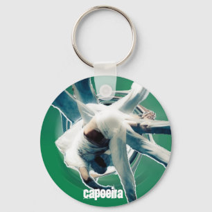 au sem mao green, capoeira keychain