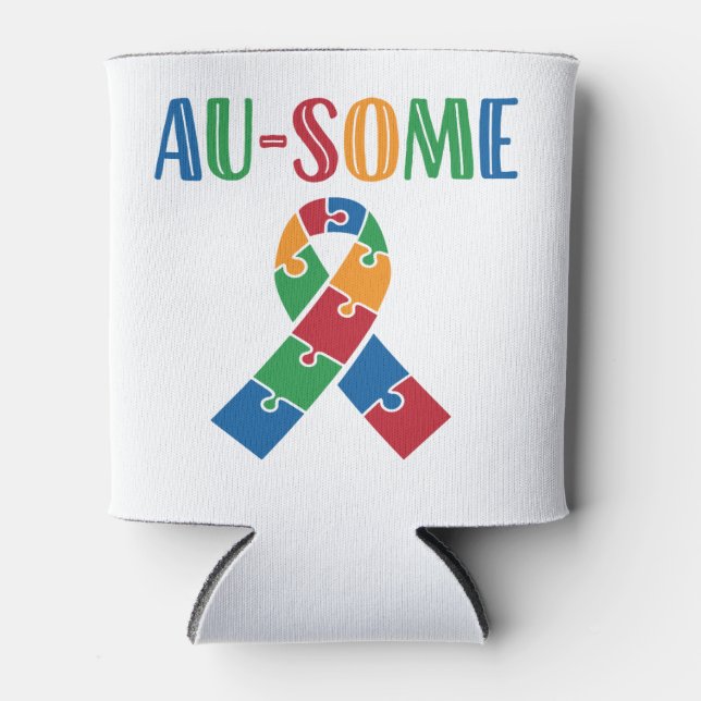 Au-Some Autism Awareness Can Cooler (Front)