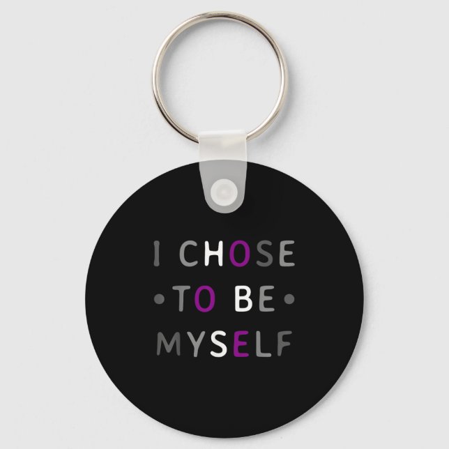 Aual Pride Empowerment Quote Graphic With Bold Ace Key Ring (Front)