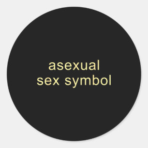 Aual Symbol Funny Pride Lgbtq Ace Classic Round Sticker