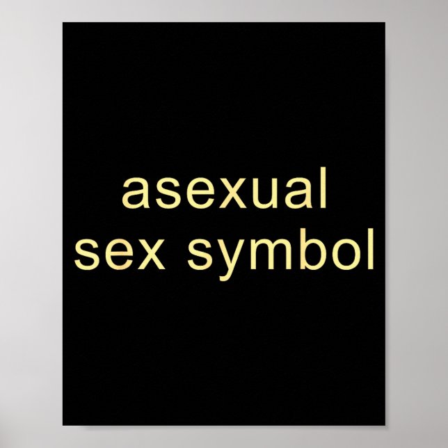 Aual Symbol Funny Pride Lgbtq Ace  Poster (Front)