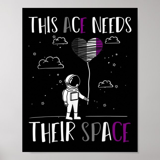 Auality Pride Funny Aual Pride Outer Space Ace Aua Poster (Front)