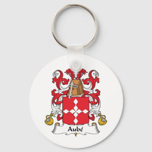 Aube Family Crest Key Ring