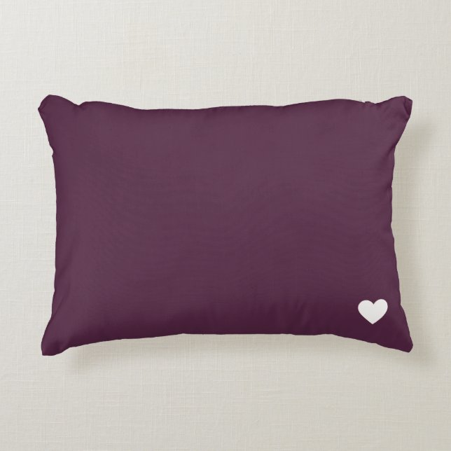 Aubergine Eggplant Deep Purple Decorative Cushion (Front)