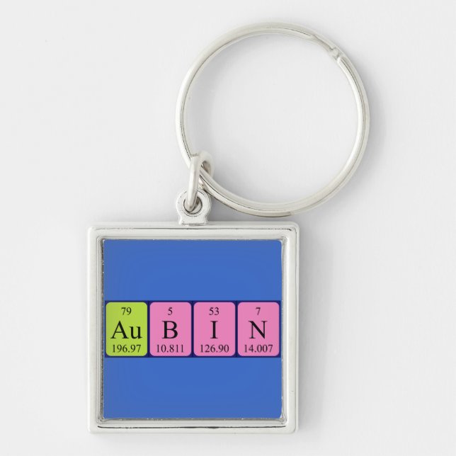 Aubin periodic table name keyring (Front)