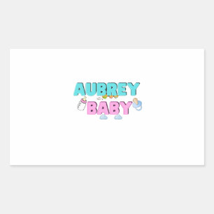 Aubrey baby rectangular sticker