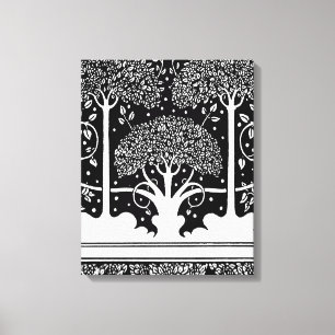 Aubrey Beardsley Art Nouveau Tree Pattern Print