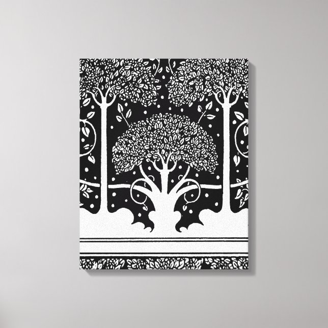 Aubrey Beardsley Art Nouveau Tree Pattern Print (Front)