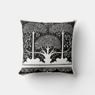 Aubrey Beardsley Art Nouveau Tree Pattern Print Cushion