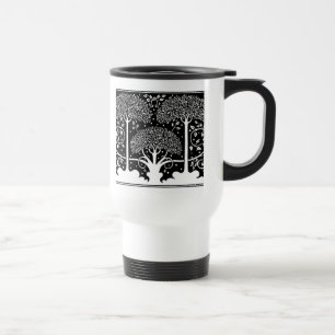 Aubrey Beardsley Art Nouveau Tree Pattern Print Travel Mug