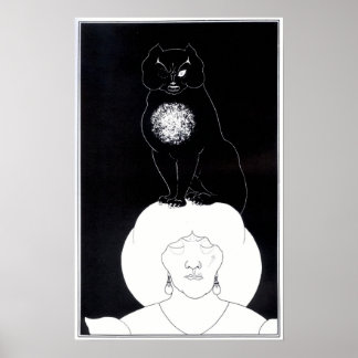 Aubrey Beardsley - Black Cat Poster