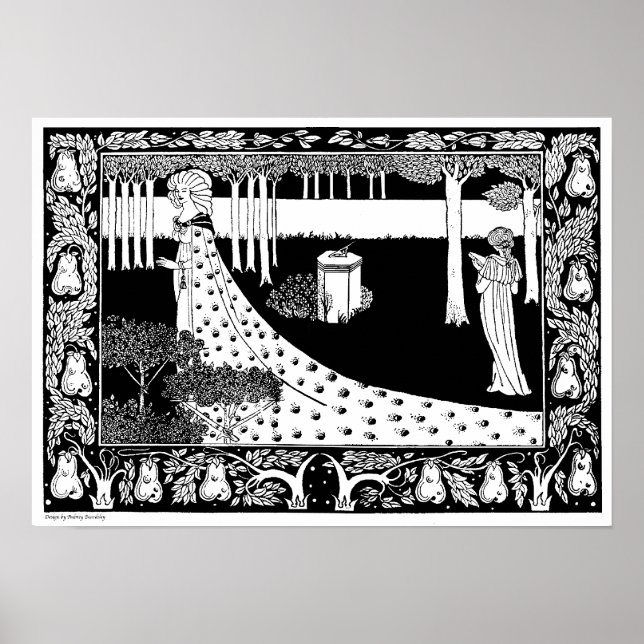 Aubrey Beardsley Illustration Poster (Front)