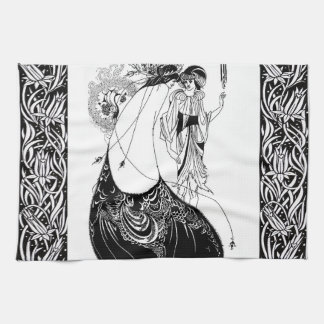 Aubrey Beardsley The Peacock Skirt Art Nouveau Tea Towel