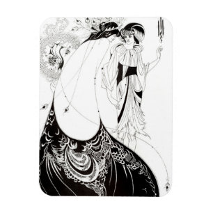 Aubrey Beardsley The Peacock Skirt Magnet