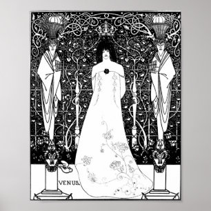 Aubrey Beardsley Venus Between Terminal Gods Poster