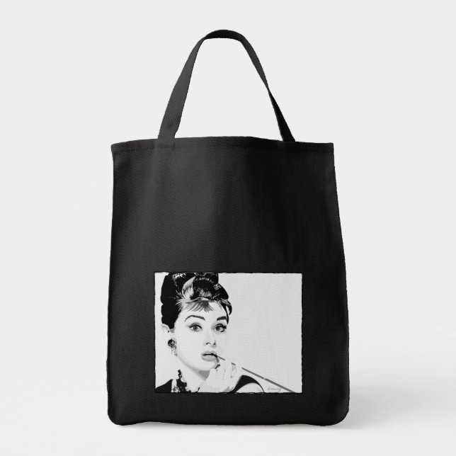 Aubrey Hepburn Budget Tote Bag (Front)