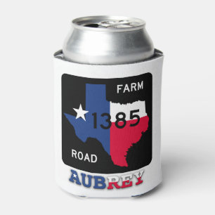 Aubrey, TX, fm 1385 rd & Texas Longhorn Can Cooler