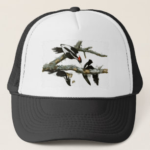 Aububon's Ivory-billed Woodpecker in Ash tree Trucker Hat