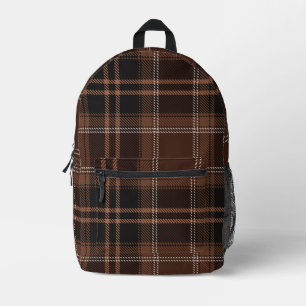 Auburn Academia Plaid Printed Backpack