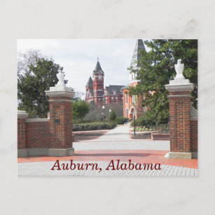 Auburn Alabama -- postcard