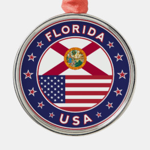 Auburn, Alabama, USA Metal Tree Decoration