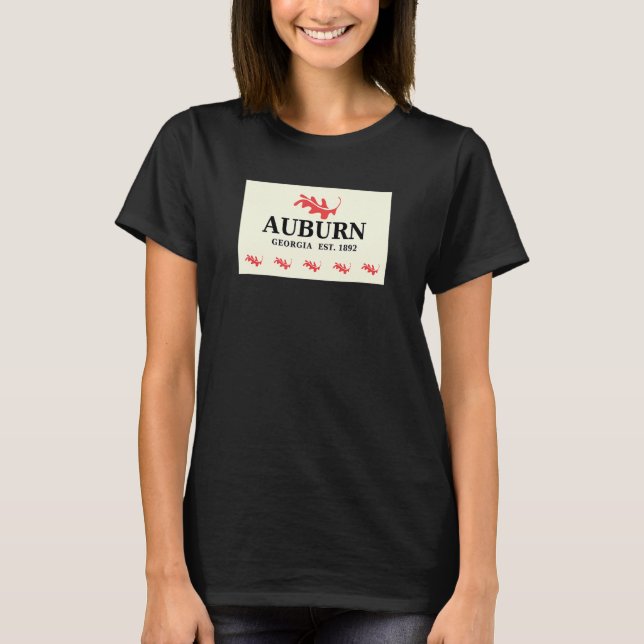 Auburn Georgia Flag T-Shirt (Front)