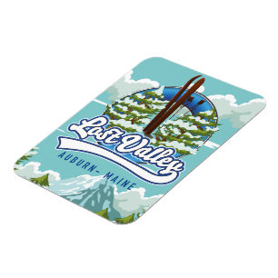 Auburn, Maine, Lost valley ski Magnet
