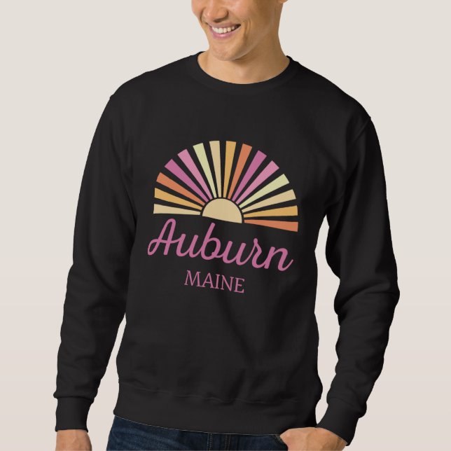 Auburn Maine Vacation Trip Matching Group Sweatshirt (Front)