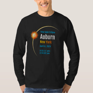 Auburn New York NY Total Solar Eclipse 2024  1  T-Shirt