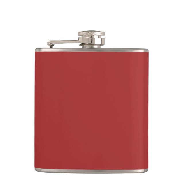 Auburn  (solid colour)   hip flask (Front)