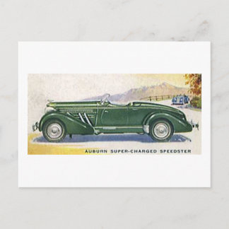 Auburn Super Charged Speedster Postcard