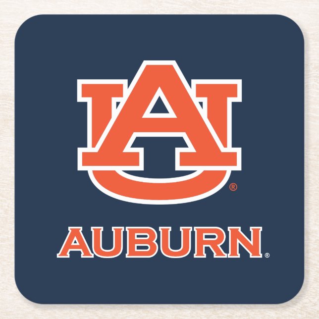 Auburn University | AU Auburn Square Paper Coaster (Front)