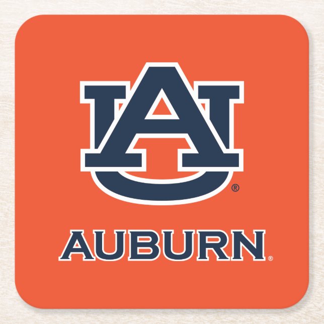 Auburn University | AU Auburn Square Paper Coaster (Front)