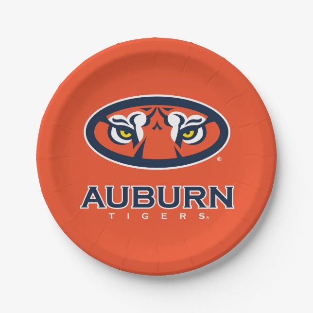 Auburn University | Auburn Tigers Paper Plate (Front)