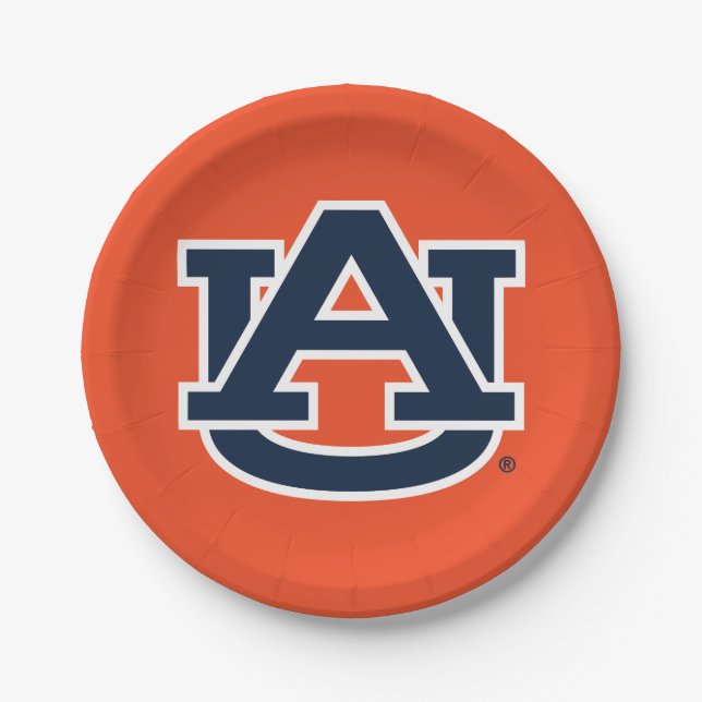 Auburn University | Auburn UA Logo Paper Plate (Front)