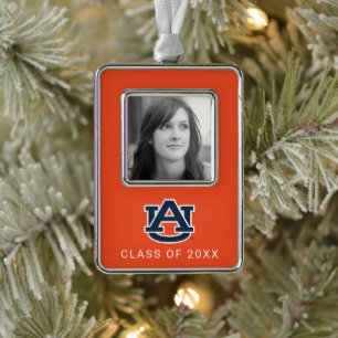 Auburn University   Auburn UA Logo Silver Plated Framed Ornament