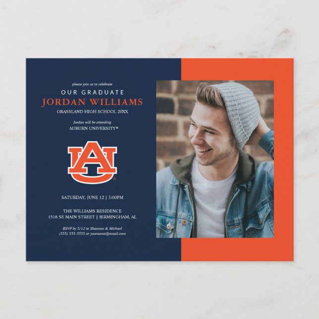 Auburn University | Future Grad Announcement Postcard (Front)