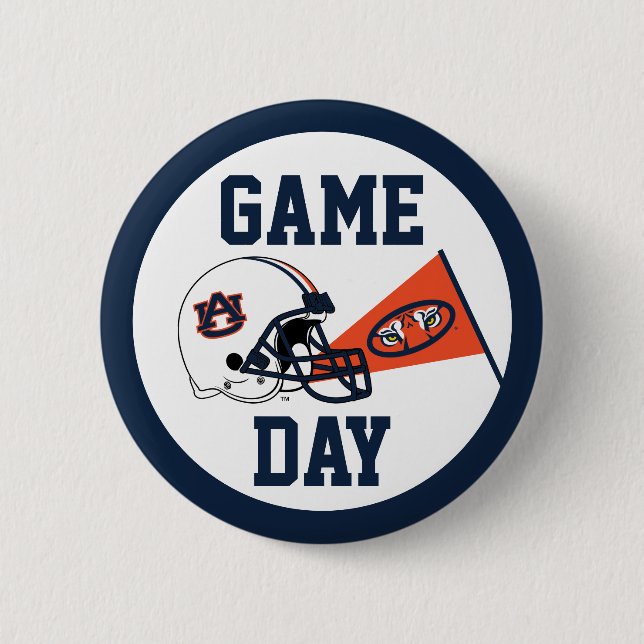 Auburn University Game Day 6 Cm Round Badge (Front)