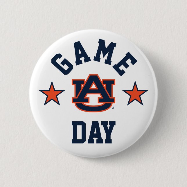 Auburn University Game Day 6 Cm Round Badge (Front)