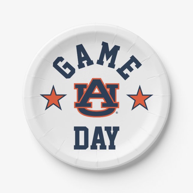 Auburn University Game Day Paper Plate (Front)